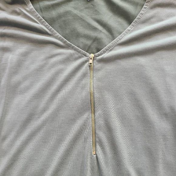 Microsuede feel zip up top - Picture 4 of 5